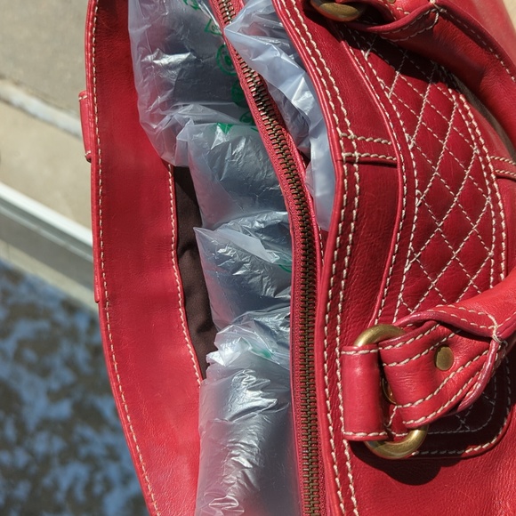 Celine Boogie Bag Red Quilted leather - Picture 17 of 17